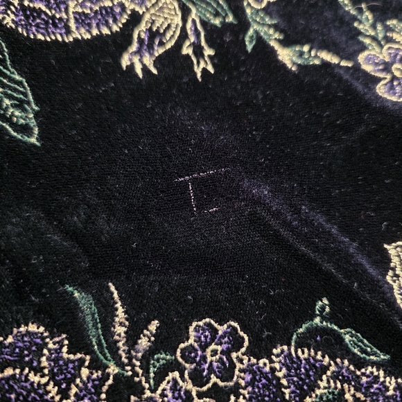 Vintage 80s 90s Scott McClintock Velvet Strapless Dress Embellished Bolero Set - Picture 11 of 14